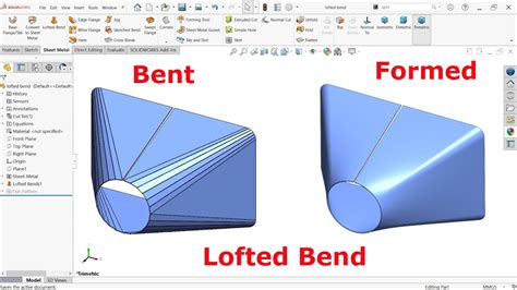 bend a converted sheet metal parts in solidworks|SolidWorks sheet metal curved bend.